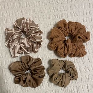 Andi assorted scrunchies - six total